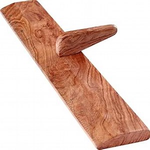 SAVINA Wooden Sewing Ruler with Handle – Handmade Quilting & Tailoring Tool for Seamstresses, Crafters & Professional Designers | Smooth Hardwood, Comfortable Grip