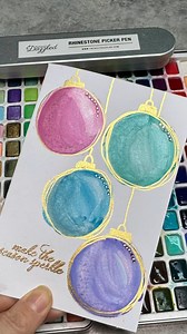 5.2K views · 36 reactions | EASY Watercolor Christmas Card | Shabby Chic Vintage Vanlife Chicks | Facebook