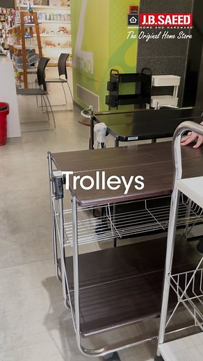 5.5K views · 19 reactions | Storage trolleys. Perfect for organizing any room. ✨ Shop now: jbsaeedhome.com/product-category/furniture/trolleys/ #storagetrolley #spacesaver #organizeinstyle #clutterfree #homedecor #storagegoals #JBsaeedhomeandhardware #homestore #efficientspace #modernliving #tidyhome #homeorganization #utilitytrolley #kitchenessentials #bedroomstorage #livingroomdecor | JB Saeed Home & Hardware | Facebook