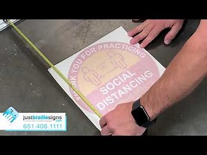 How to Properly Install a Floor Graphic from Just Braille Signs