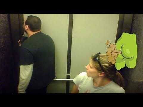 WET Fart Prank!Feat. The Elevator farts in Elevator, Farting in the library, Mad security guy ep.41