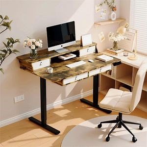 [Hot Item] Prorials Hot-Selling Four Drawers Single Motor Home Office Computer Game Standing Desk
