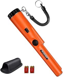 Pinpoint Metal Detector Pinpointer - 360°Search Treasure Pinpointing Finder Probe Belt Holster for Adults and Kids 2024 Orange