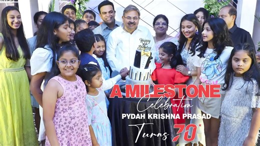 ✨Witness the magic of Pydah Krishna Prasad’s unforgettable 70th birthday celebration! 🎉With 500 guests, it was an epic night filled with joy and jubilation! 🌟 🎥 Join us as we take you on a vibrant journey through the highlight moments of this remarkable milestone. #pydahkrishnaprasad #70thbirthdaybash #UnforgettableMemories #celebrate70 #CheersTo70Years #friends #family #celebrations #cheers #Visakhapatnam #Vizag [birthday, celebrations, family, friends, get together, happy birthday] | red ma