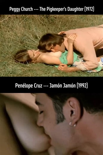 Peggy Church - The Pigkeeper's Daughter (1972)VS Penélope Cruz - Jamón Jamón (1992) Which milk sucker was better?