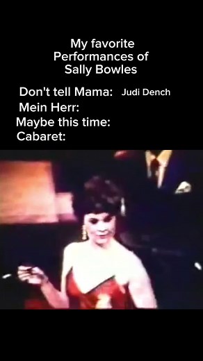 #cabaret | judi dench cabaret