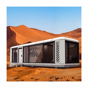 [Hot Item] 2023 Best Selling Prefabricated Moder Steel Frame House Kits Fast Assembly Capsule Space Prefab Luxury Prefab Villa House