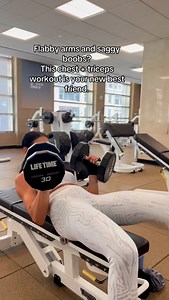 If you’re worried about sagging or lack of lift, this chest triceps workout is something you NEED in your routine. Strengthening the chest muscles underneath the breast tissue can help create a firmer, more lifted appearance — no surgery, just smart training. 💪 This is a focused, no-fluff routine that hits your chest hard and finishes your tris. 🔥 Benefit - More defined arms — stronger triceps = bigger-looking arms (they make up 2/3 of your arm size). 🔥 Benefit - Increased pressing strength —