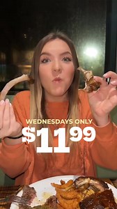 Experience ribs so tender they fall off the bone, just $11.99 for a half-rack on Wednesdays after 4pm. Melt-in-your-mouth magic! | Ruby Tuesday | Facebook