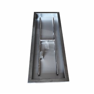 [Hot Item] Propane Natural Gas Charging Patio Fireplace Fire Pit 304 Stainless Steel Burner Kit Natural Gas Lp Fire Pit System