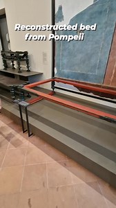 185K views · 5K reactions | Triclinium bed, used in a dining room (triclinium) in Roman times. This bed (or couch) has been reconstructed and the wood is modern, but the metal—bronze, silver, and copper—is original. It is on display in the National Archaeological Museum in Naples, Italy (12 July 2025). | International Man of History | Facebook