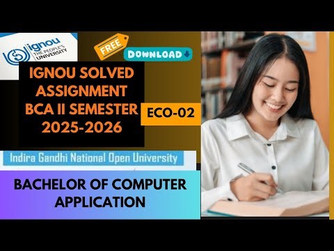 IGNOU BCA 2nd Semester| ECO-02 (Acccountancy-I)Solved Assignment for 2025-2026