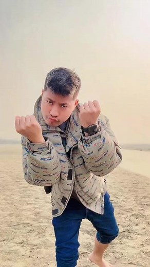 Beach Poser: Fun Moments on a Sandy Shore