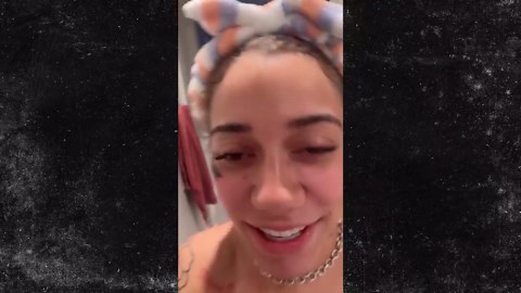 Blueface Shows Off New Girlfriend's Face Tattoo Of His Name
