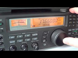 Tuning Shortwave 16 meter band on Icom IC R 8500