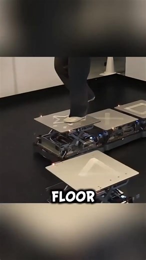 This Floor Lets You Walk Forever in VR 🌀 Researchers at the University of Tsukuba built CirculaFloor, a robotic “infinite floor” that predicts your steps and moves tiles under your feet, letting you walk naturally in VR while staying in the same spot. | 𝙝𝙖𝞺𝞺𝙞𝙣𝙣𝗲𝙨𝙨