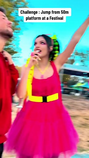 Would you do that Challange ? #bungeejump #bungeejumping #50m #crazy #fun #tiktokers | Sarah JSun Official