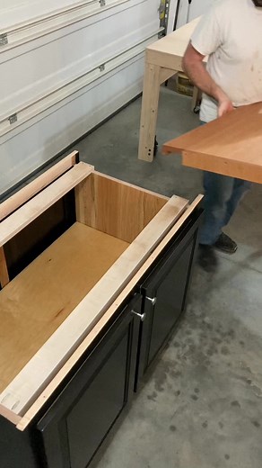 30K views · 518 reactions | Island with Pull Out Table | Hess Carpentry & Woodwork LLC | Facebook