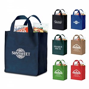 [Hot Item] Reusable Non-Woven Grocery Shopping Bags with Custom Printed Logo