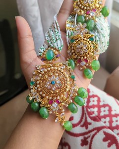 Another traditional long pc... Colour guaranteed Real stones | Adriyana Exclusive