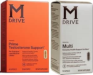 Amazon.com: Mdrive Prime Testosterone Booster + Multivitamínico para hombre : Salud y Hogar