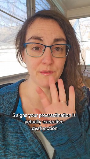 5 signs your procrastination is actually executive dysfunction #neurodivergence #procrastination #executivedysfunction | Sensory Stories by Nicole