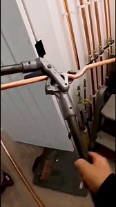 Copper Pipe Bending With Tool. #PipeBending #CopperWork #ToolAction #CleanCurves #PipeSetup | Doraya Jennings