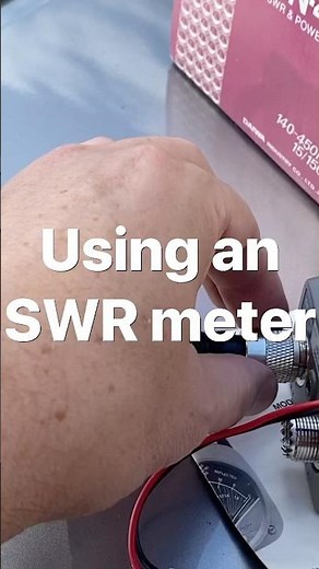 Using a #swr meter #amateurradio #hamradio #hamradioantenna #ham #trending #mustwatch #radio