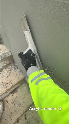 Top coat of acrylic render 👌🏻 #work #pov #satisfying #plaster