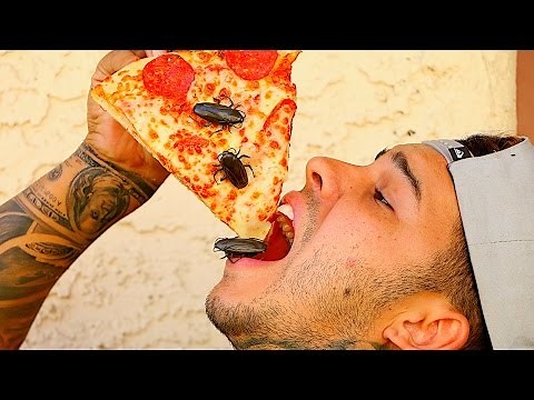 COCKROACHES ON PIZZA!