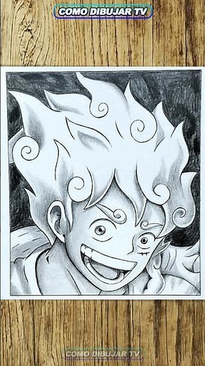 dibujo, drawing, Luffy Gear 5 (onde piece) 🔥🔥 #shorts #dibujo #desenho #drawing #art