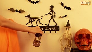 Personalized Halloween Key Holder, Halloween Revelry Metal Key Holder Wall Mount, Custom Keys Rack Hanger, Halloweens Decor Gifts Keys Hooks for Entryway Room Kitchen Storage Organizer Color10