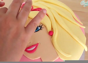 How to Decorate Barbie cake with American Pasta By : Cakepedia | MetDaan Yummy