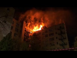 Emergency crews battling large fire at apartment building in Westchester County
