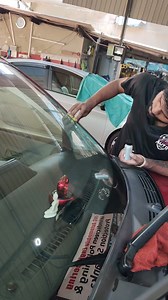 Today Toyota Passo Windscreen Nano Coating Continue | Windscreen Polishing & Protection , Sri Lanka