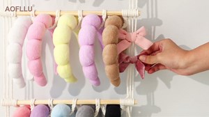 Headband Holder Organizer for Girl,Macrame Hanging Hairband Storage for Women,Boho Hair Hoop Display Hair Accessories Organizer Bedroom College Dorm Decor