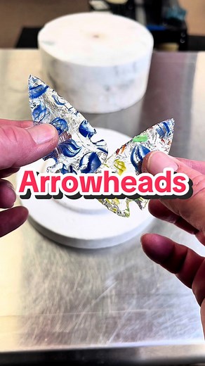 Creating Stunning Arrowheads from Melted Glass Marbles