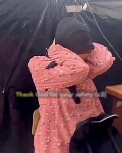 Journalist Haneen Harara captured this moment in a medical tent within a Rafah displacement camp, interviewing a woman on the verge of giving birth. Amidst the uncertainty and suddenness of her situation, without even a change of clothes or the comfort of her family-who are at the European hospital -she finds herself in a vulnerable state. Her only companions are her cousin and his wife, offering a glimmer of support in this critical moment. The woman shares her decision to name her baby Riya. |