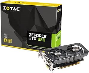 ZOTAC GeForce GTX 950 OC 2GB 128-Bit GDDR5 PCI Express 3.0 HDMI DVI DisplayPort Graphics Cards ZT-90602-10M