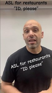 ASL signs for restaurants/bar “ID please” or “can I see your ID?” #ASL #SignWithJP ￼#Restaurant ￼
