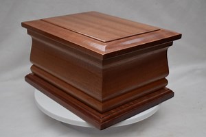 SOLID MAHOGANY Cremation Urn Casket - Etsy UK