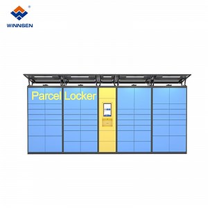 [Hot Item] Fingerprint Delivery Intelligent Gym Outdoor Parcel Locker System with Touch Screen