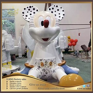 [Hot Item] Popular Art Resin Sculpture Mickey Mouse Modern Life Size Mickey Mouse Statue