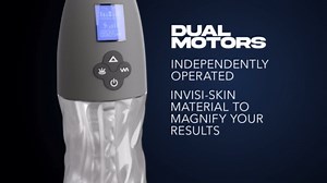 CalExotics Milk Master Vibro Squeeze Stroker 10 Functions Rechargeable Vibrating Male Masturbator Black - SE-5550-10-3