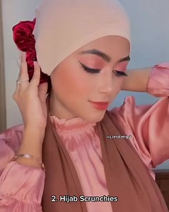 5.5K views · 73 reactions | QM Hijabi essentials y'all need to try!奈ft. the cutest @i.aesthetegal  *Product deets down below 1. Tie back Underscarf in Classic Nude 2. Luxe Velvet scrunchie in Rich Maroon 3. Hijab magnets in Gold 4. Neutral Hijab in Nude Obsession 5. Face Mask in Luxe Velvet (Black) Shop your essentials now! We deliver nationwide  DISCLAIMER: ⭕️ Product shade may slightly vary due to lighting/ material | Queen's Modesty | Facebook