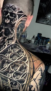 « Cathedral Art » was a big pleasure to do this piece for my dude from Germany @mutzmutzi 🇩🇪🤩 ( 2X3 days of work in total around 50 hours) 😅🔥sponsored by @inkjecta @musotoku @inkeeze @mdwipeoutz @worldfamousink @tattoolourubino @officialh2ocean @h2oceanproteam @dermalizepro @killerinktattoo @electrumstencilproducts @kwadron @younghearted.cl @stingerstorage @audeladureeltattoobysandry #audeladureeltattoobysandry #inkjecta #musotoku #worldfamousink #h2oceanaftercare #dermalizepro #protectyour