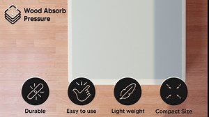 Treaton Easy Wood Box Spring/Foundation with Simple Assembly with Frame, Beige, Queen, White