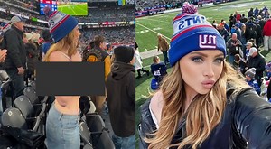 PHOTOS: Social Media Has ID'd The OF Adult Star Who Was Paid By Giants Player To Flash The Saints During Game At Metlife Stadium