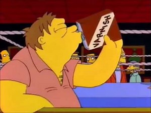 Barney Gumble Drinking Varnish For Ten Hours