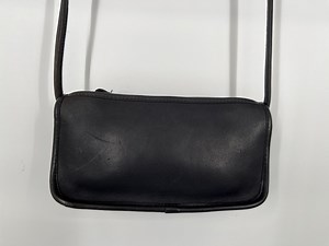 Vintage 70s Coach Faded Navy Small Zippered Pouch Leather Shoulder Bag \ Made in NYC \ PLEASE See Item Description, Photos, and Video - Etsy